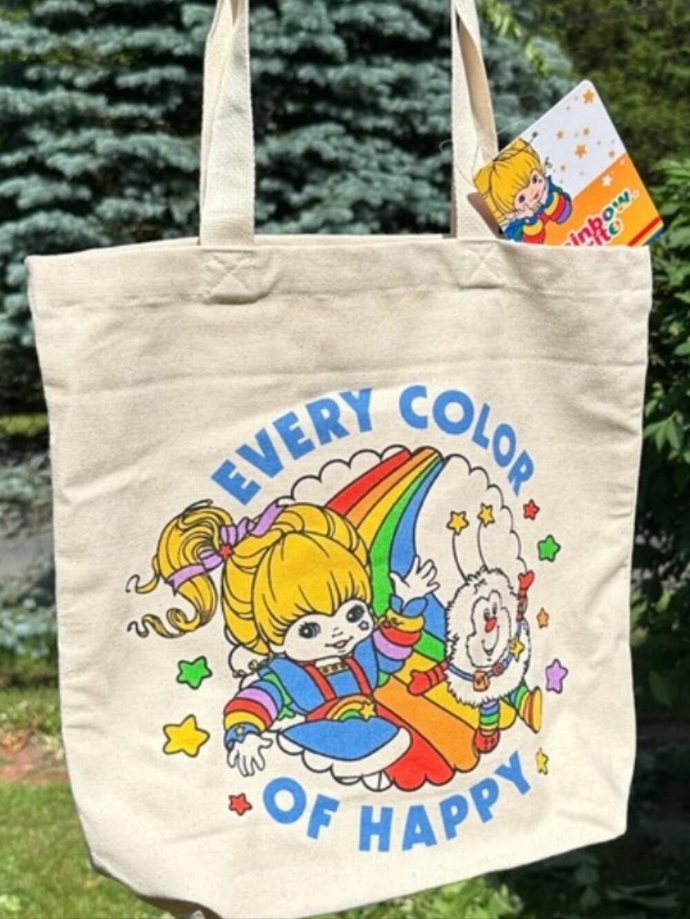 Rainbow Brite 'Every Color of Happy' 🌈 Canvas Tote Bag - Picture 6 of 9